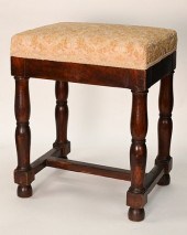 CONTINENTAL WALNUT FOOTSTOOL,