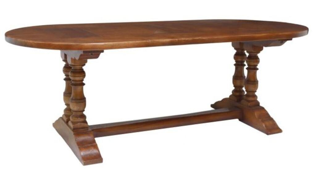 CONTINENTAL WALNUT MONASTERY TABLE,