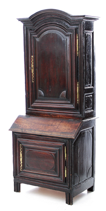 Continental walnut vestry cabinet