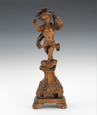 Continental Wooden Carving of
