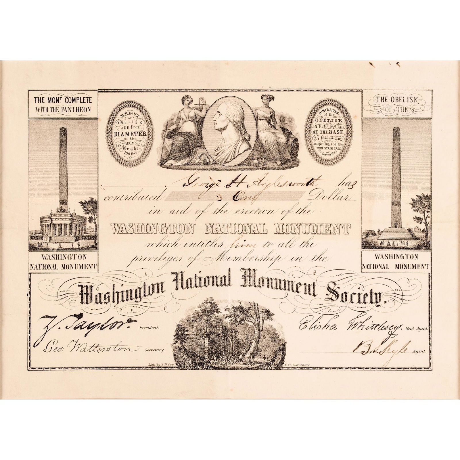 CONTRIBUTION TO THE WASHINGTON