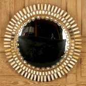 CONVEX GILT GLASS MIRROR MANNE