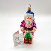 COOKBOOK SANTA W/CAKE - CHRIST