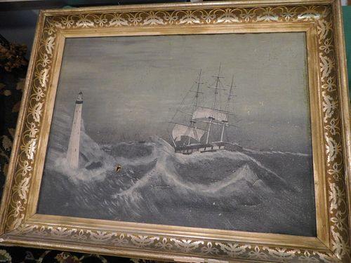 COOPER 1887 MARINE PAINTING -