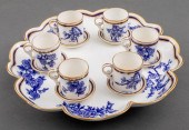 COPELAND BLUE FLORAL PORCELAIN