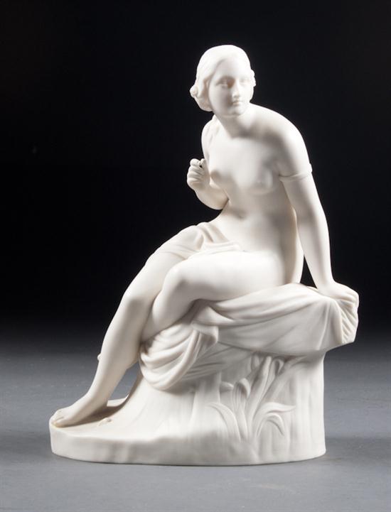 Copeland parian figure of a nymph