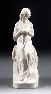 Copeland parian figure of a se