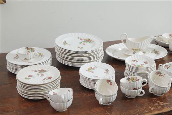COPELAND SPODE CHINA SET. In Wicker