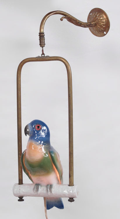 COPENHAGEN PORCELAIN FIGURAL PARROT