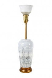 COPENHAGEN STYLE PORCELAIN URN
