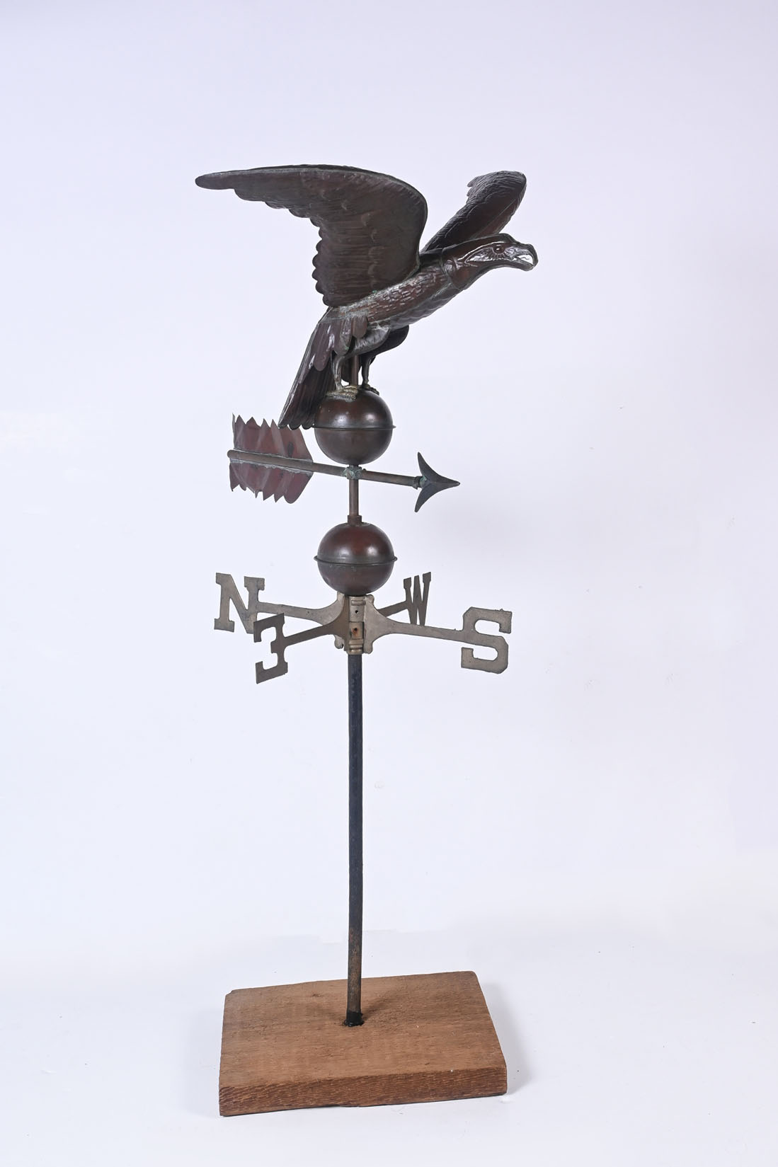 COPPER AMERICAN EAGLE WEATHERVANE