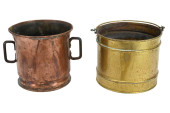 COPPER AND BRASS BUCKETS OR PL