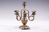 COPPER AND BRASS CANDELABRUM L