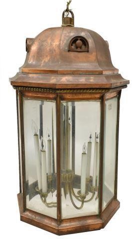 COPPER AND BRASS OCTAGONAL SHAPED
