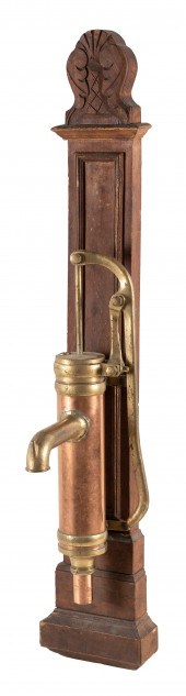 COPPER AND BRASS WATER PUMP, P