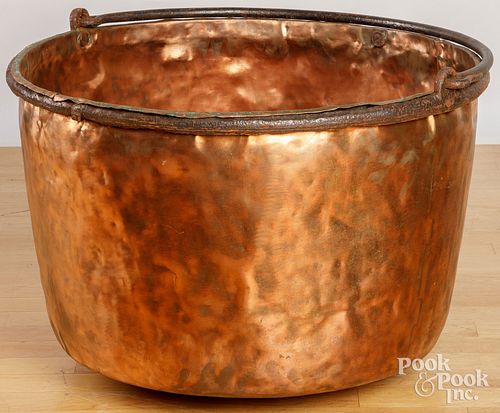 COPPER APPLE BUTTER KETTLE 19TH