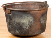 COPPER APPLE BUTTER KETTLE, 19