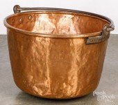 COPPER APPLE BUTTER KETTLE, 19