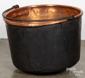 COPPER APPLE BUTTER KETTLE, 19