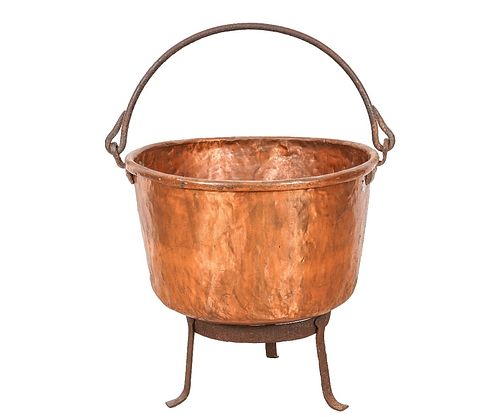 COPPER APPLE BUTTER KETTLECopper