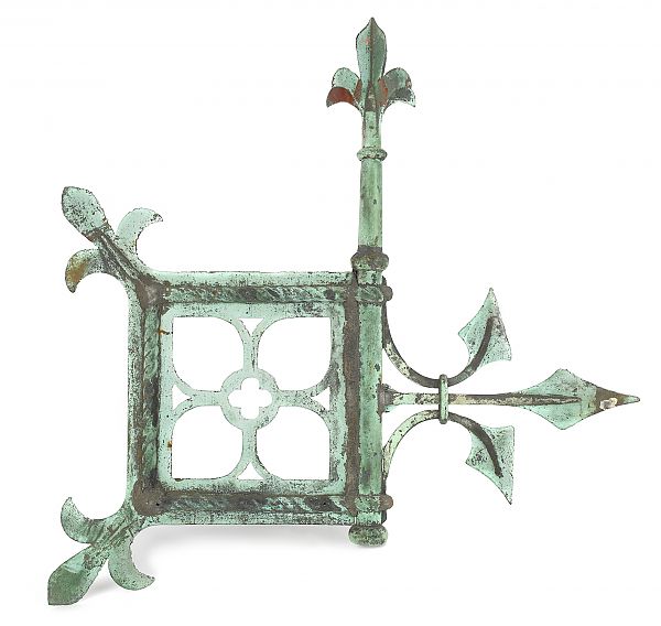 Copper bannerette weathervane