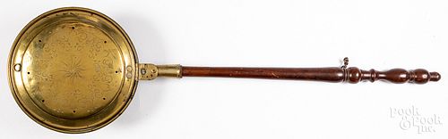 COPPER BEDWARMER, 19TH C.Copper
