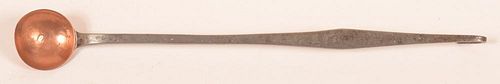COPPER BOWL TASTING LADLE ATTRIB.
