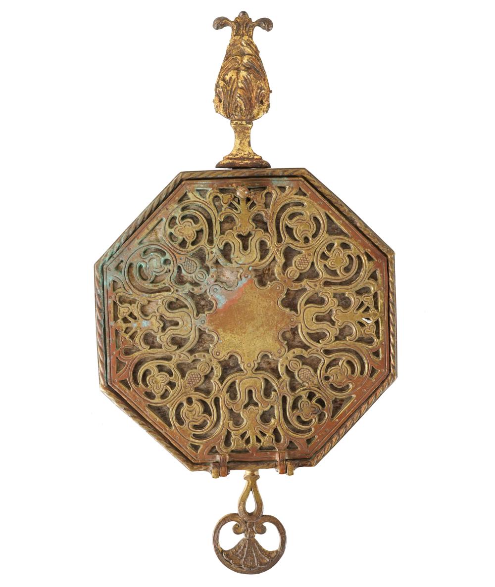 COPPER & BRASS WALL SCONCEunmarked;