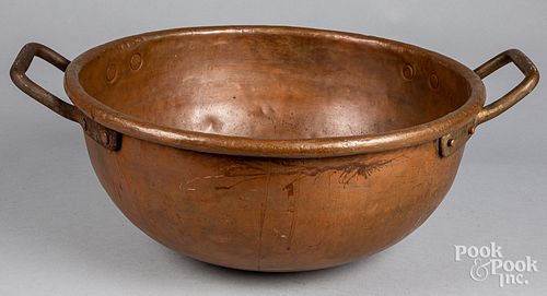 COPPER CHOCOLATE PAN, LATE 19TH