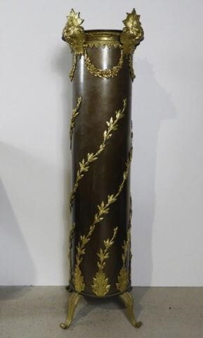 COPPER COLUMNAR PEDESTAL, FRANCE,