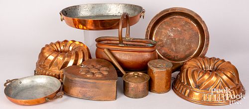 COPPER COOKWARE, FOOD MOLDS,