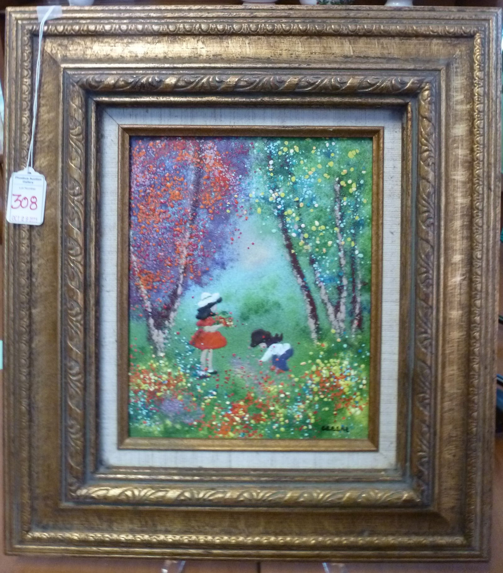 COPPER ENAMEL PAINTING BY KAREN