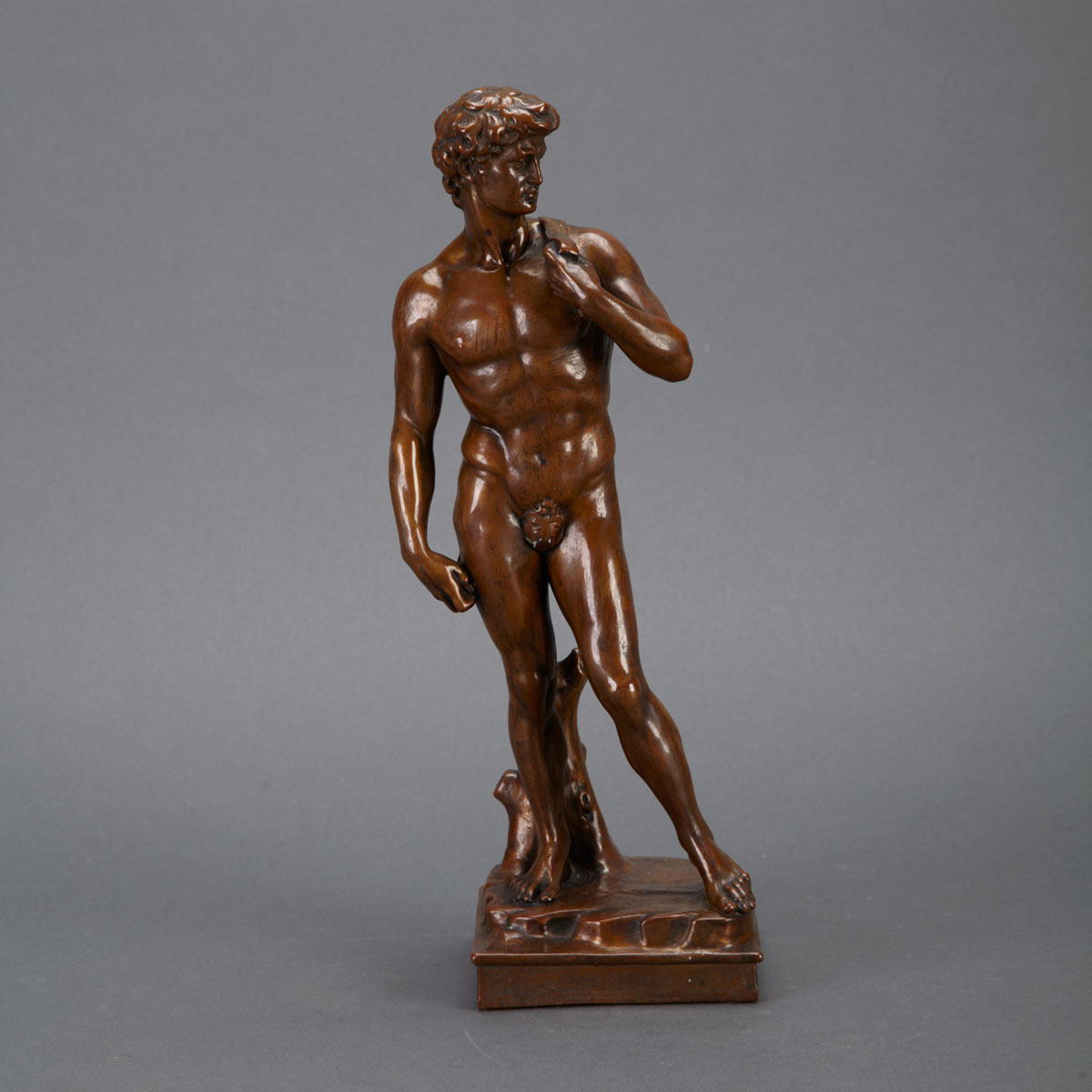 Copper Figure of Michaelangelo Ts
