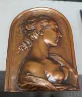 COPPER FINISH BAS RELIEF OF CL