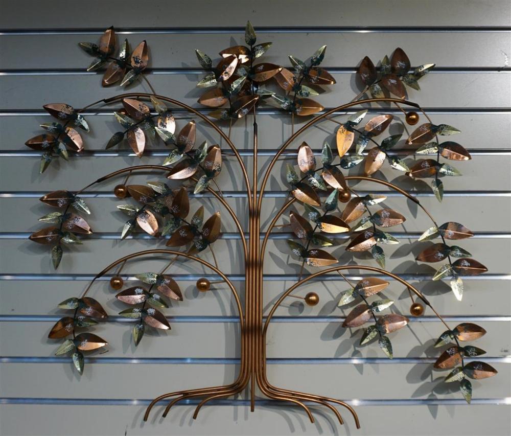 COPPER FLOWERING TREE WALL
