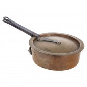 COPPER & FORGED METAL POT & LI