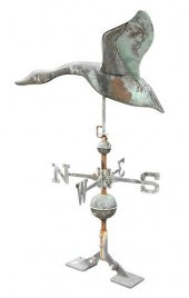 COPPER GOOSE WEATHERVANE, HAVI