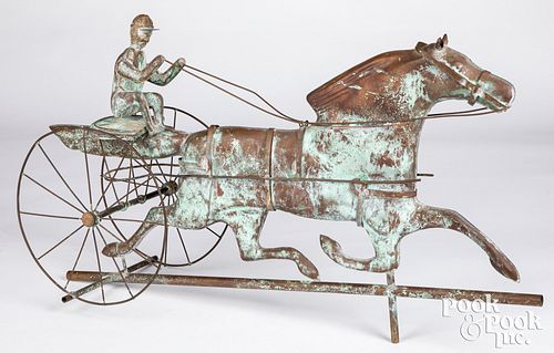 COPPER HORSE AND SULKY