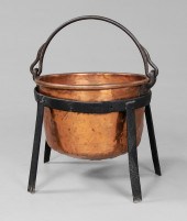 Copper Kettle With Stand 19th