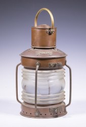 COPPER MARINE LANTERN Anchor L