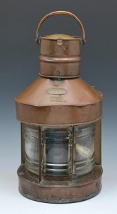 COPPER MASTHEAD LIGHT BY "TRAW
