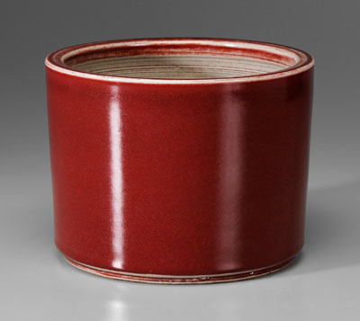 Copper-Red Glazed Porcelain Brush