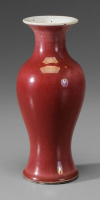 Copper-Red Porcelain Baluster