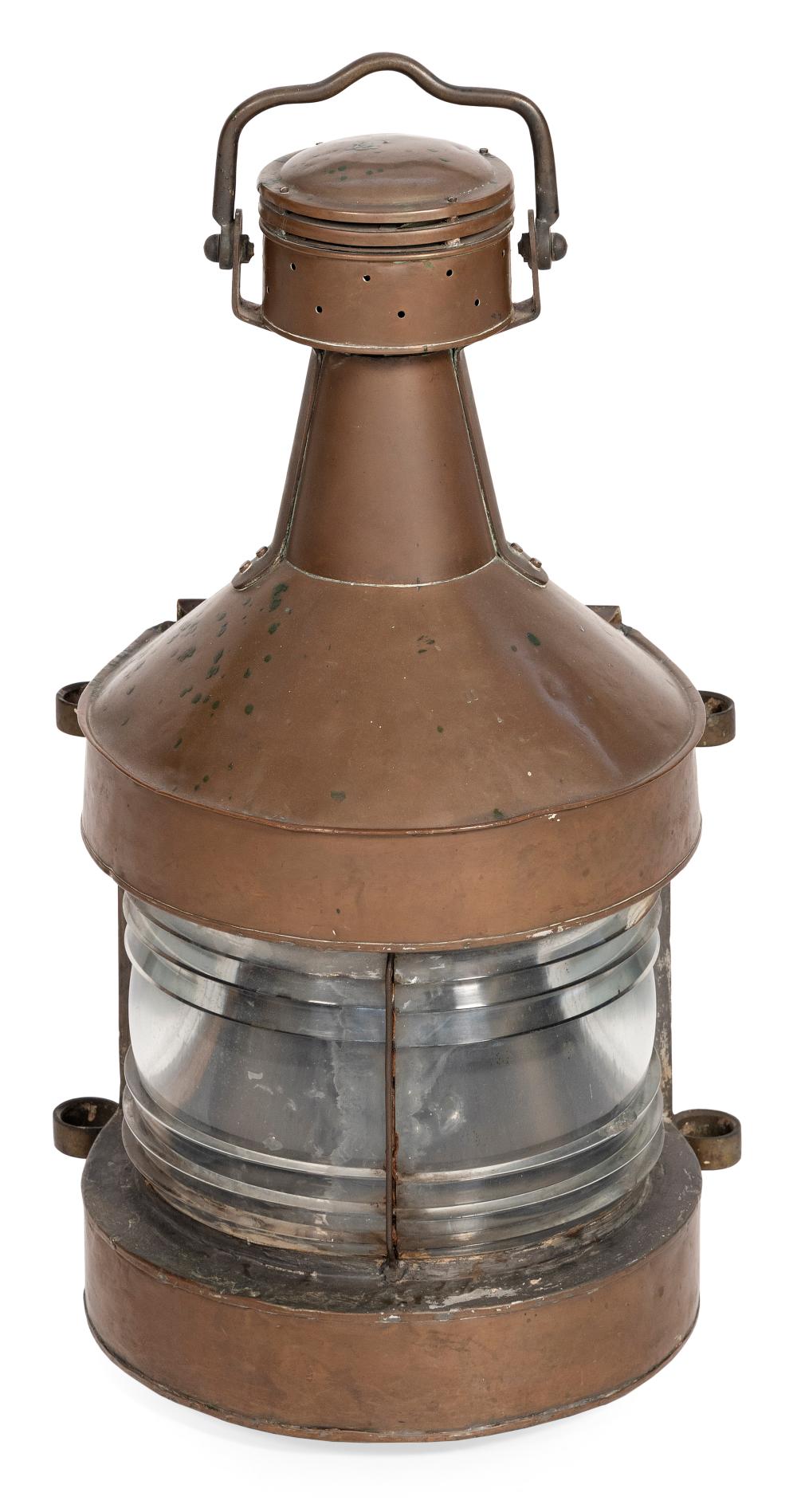 COPPER SHIP’S LANTERN FIRST HALF OF