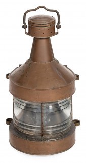 COPPER SHIP’S LANTERN FIRST HA