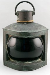 COPPER STARBOARD MARINE LAMP 2
