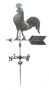 Copper swell body rooster weat