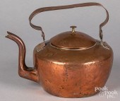 COPPER SWING HANDLE TEA KETTLE