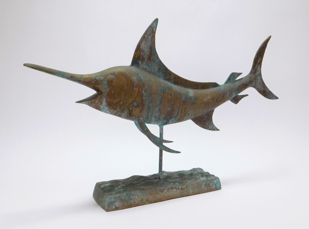 COPPER SWORDFISH WEATHERVANE United