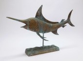 COPPER SWORDFISH WEATHERVANE U
